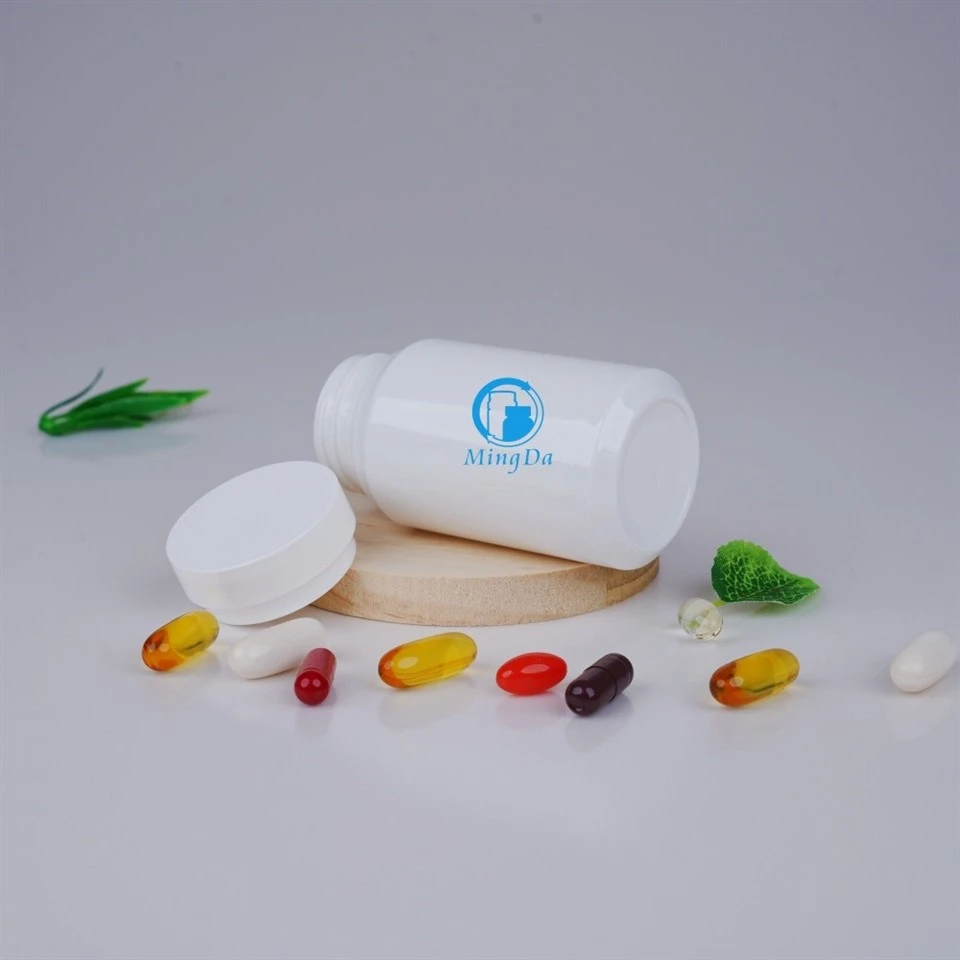 Portable supplement storage bottle Lightweight pharmaceutical packaging container